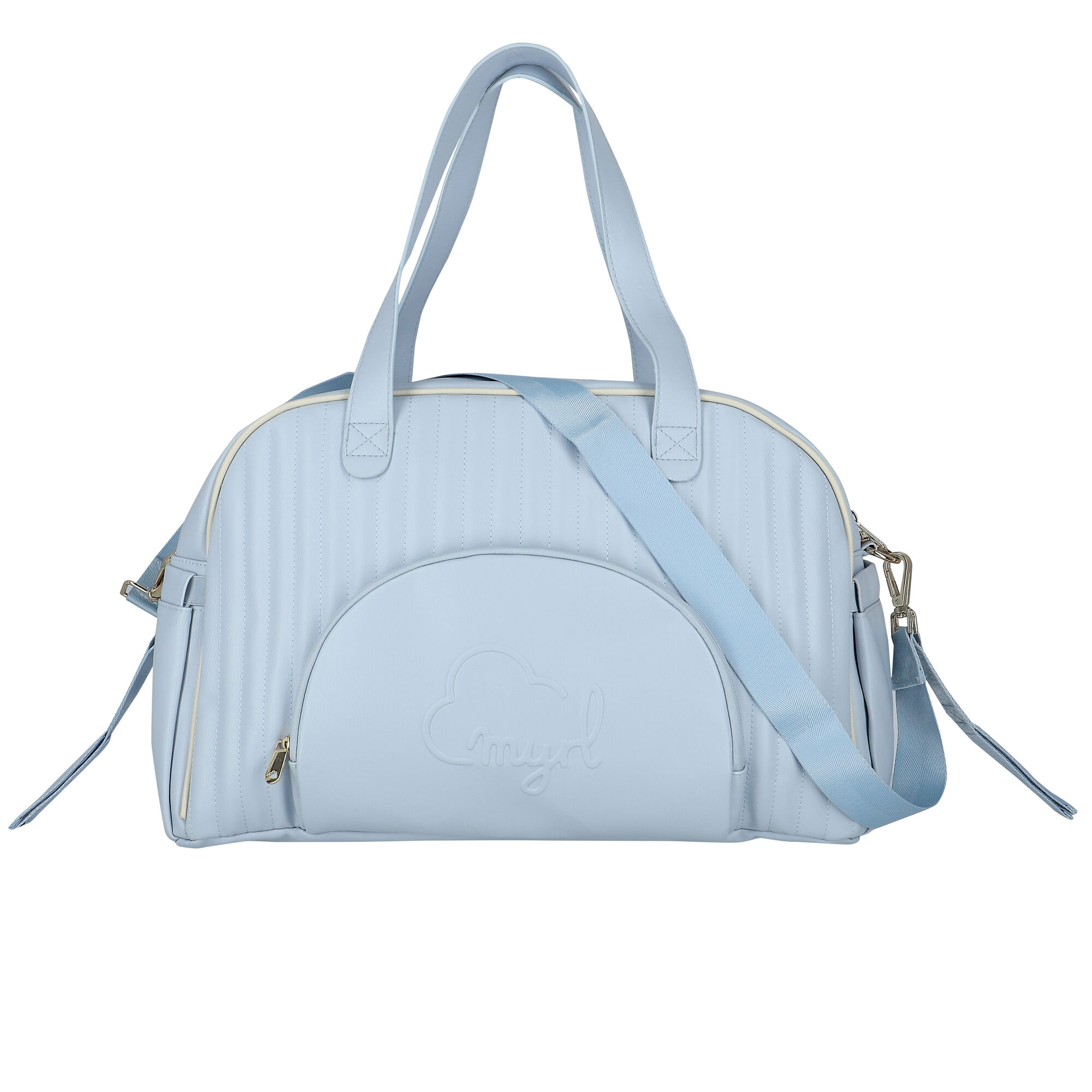 Leather baby 2025 change bag